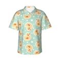 thumbnail image 2 of Picia Cute Duck Gentle Cotton Regular Fit Short Sleeve Casual Hawaiian Shirt for Men-X-Large, 2 of 8