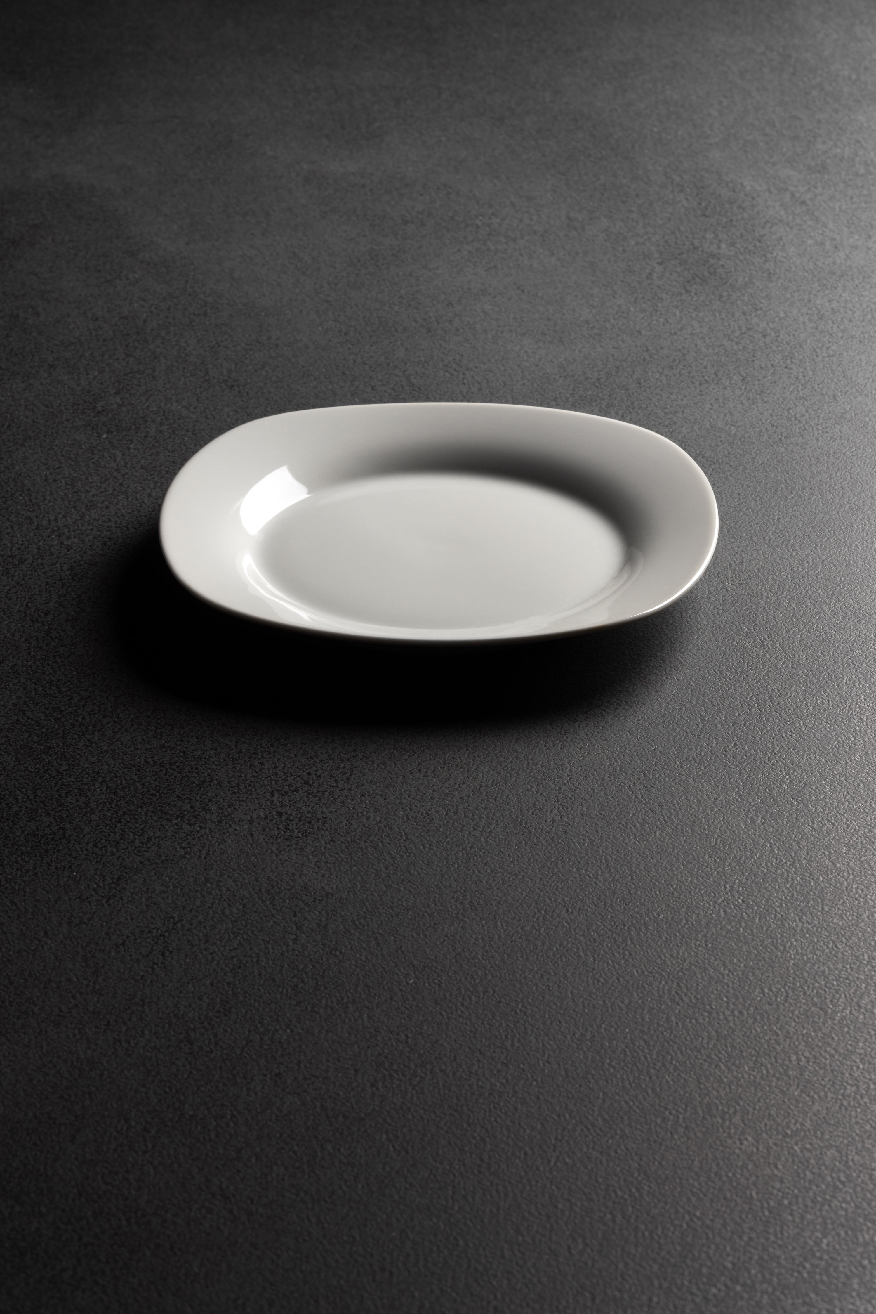 10 Strawberry Street 7.5" Catering Square Ceramic Salad Plate, Set of 12, White