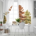 thumbnail image 5 of Fsddascl Forest Blackout Curtains for Bedroom/Living Room, Thermal Insulated Kitchen Curtains, Fall Farmhouse Watercolor Tree Nature Scenery Grommet Darkening Window Treatment Drapes 52"x63"x2, 5 of 6
