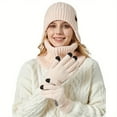 thumbnail image 2 of Maoww Integrated Velvet Warm Set In Multiple Colors With Windproof Knitted Structure Warm Suit black, 2 of 6