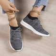 thumbnail image 3 of Vedolay Women Sneakers Women's Walking Shoes Lightweight Slip on Breathable Mesh Comfortable Sneakers,Gray 7.5, 3 of 5