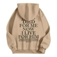 thumbnail image 3 of XINXIAOO Hoodies Sweatshirt for Women Long Sleeve Hoodie Pullovers for Women Baggy Hoodies Khaki Sweatshirt Womens Clothes Trendy Fall 2025 Womens Clothes Trendy, 3 of 5