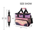 thumbnail image 3 of FORMRS Insulated Cooler Bag 24 Cans Capacity Soft Leakproof Lunch Box with Side Pockets, Pixel Floating Hearts, 3 of 7