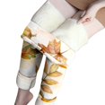 thumbnail image 2 of Kaondbfi Tights for Women Autumn Pumpkin and Maple Print Velvet Leggings Tights High Waist Warm Elastic Skinny Pants, 2 of 4