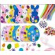 thumbnail image 1 of Pegatinas de espuma de Pascua con purpurina, pegatinas autoadhesivas para actividades de manualidades de niños de Pascua, pegatinas de pollito de huevo de Pascua para niños, álbumes de recortes de b, 1 of 5