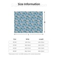thumbnail image 5 of Yiaed Rose Flowers Print Blanket Throw Blanket Soft Cozy Flannel Blanket for Home Bed Sofa Couch Chair-50"x40", 5 of 6