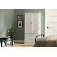 thumbnail image 3 of South Shore Acapella Wardrobe Armoire, in Pure White, 3 of 15