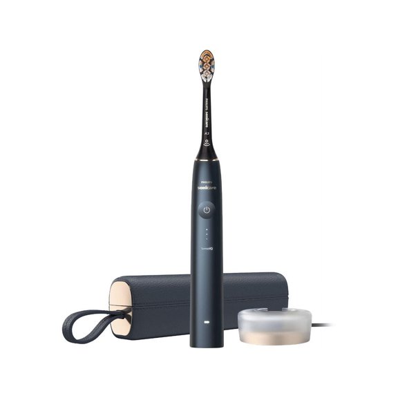 Philips Sonicare DiamondClean Prestige 9900 Rechargeable Electric Toothbrush with SenseIQ, Midnight HX9990/12