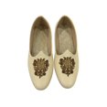 thumbnail image 4 of Men's Punjabi Jutti Cream Loafers Slip On Flats Handmade Sherwani Mojari Traditional Shoes Ethnic Indian Juti US 8 / EURO 42, 4 of 6