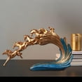 thumbnail image 1 of Estatua de caballo, figuras de caballo, artesanías, estatua de animal realista, escultura de caballo, adornos de caballo para decoración de escritorio , oro Macarena Estatua del caballo, 1 of 8