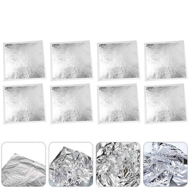 SWETRACE 200Ud Láminas Plata Para Manualidades Artesanales Y Segura Y Duradera