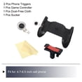 thumbnail image 3 of Uxcell Mobile Game Controller Gaming Trigger Joystick 4 in 1 D9 Gamepad Button High Sensitive with 1 Sucker, 3 of 5