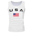 thumbnail image 4 of mgoYE 250 Anniversary Shirts American Flag Tank Top Men : American Flag Tank Top 4th of July Sleeveless T-Shirt 1776-2026 Patriotic Tee(White,L), 4 of 4