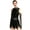 Black, variant on Alvivi Womens Sequined Diamonds Tassel Latin Jazz Salsa Samba Dance Dress With Gloves Performance Dancewear Royal Blue XXL