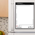 thumbnail image 6 of Magnetic Whiteboard for Fridge, 11.8×14.9in Writing Tablet One-Click Clear Black White Board Dry Erase Refrigerator Digital Dinner Menu Blackboard Small Kitchen Home Office Weekly Meal Planner, 6 of 7
