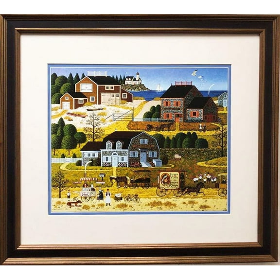 Charles Wysocki "Salty Witch Bay" New CUSTOM FRAMED Art Generic
