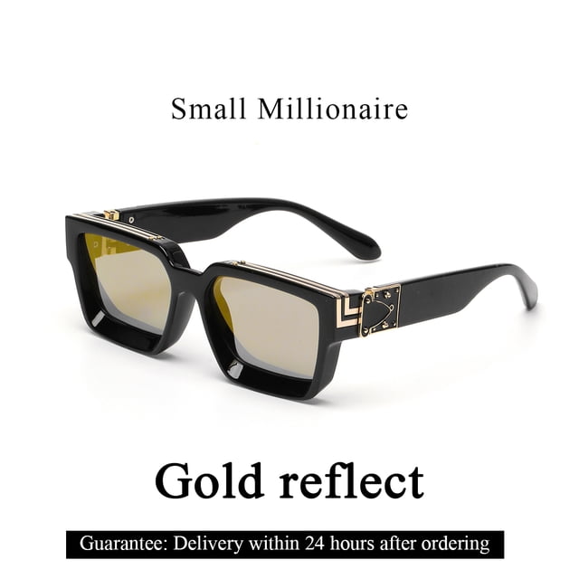 Typpkmm Ruiao Retro Millionaire Shades Sunglasses 2026 for Men Designer Famous Brand Square Sun Glasses Man Women Sunglass Black