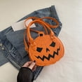 thumbnail image 6 of CAIXIA Womens Crossbody Bag Womens Halloween Pumpkin Printed Crossbody Messenger Bag, Compact Satchel Unique Handmade Shoulder Tote Purse, 6 of 7
