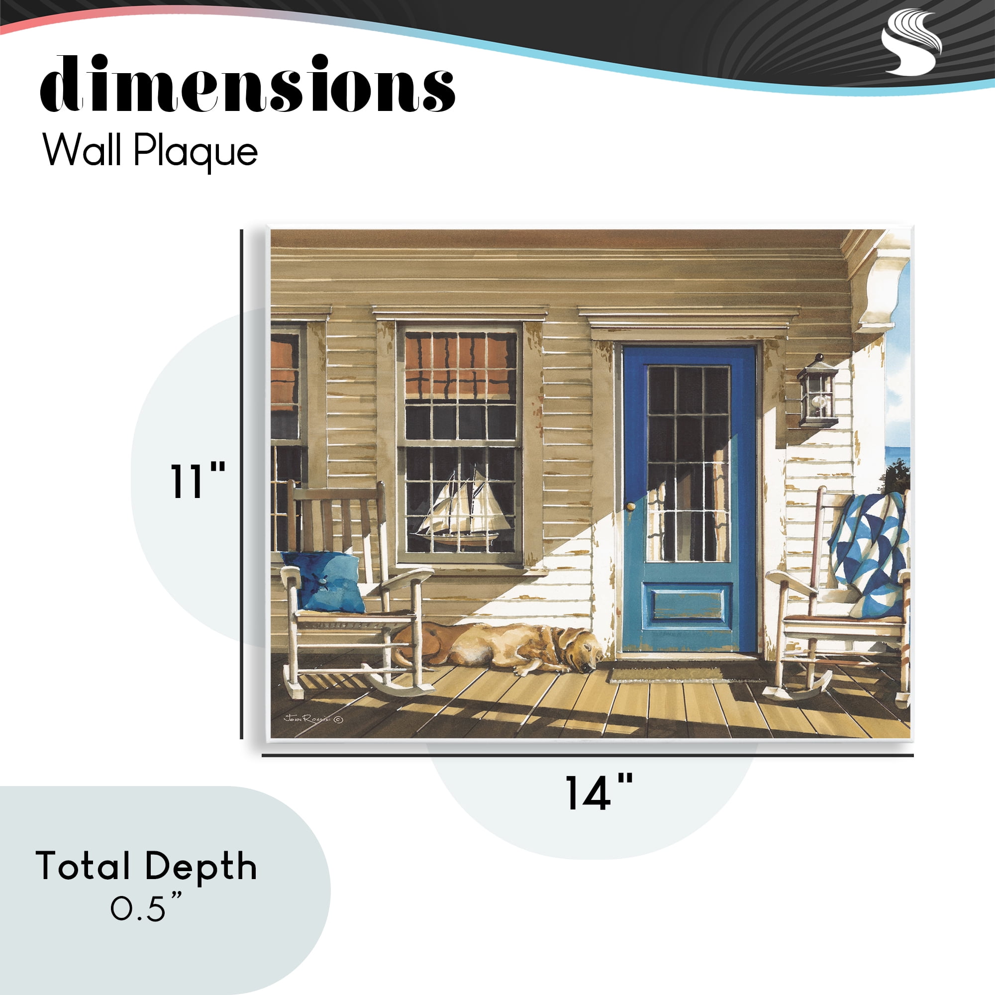 Stupell Industries Front Porch Gathering Wall Plaque Art, design by John Rossini
