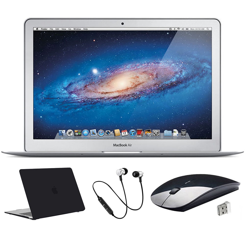 Open Box | Apple MacBook Air | 13.3-inch 1.7GHz Intel Core i5 4GB RAM Mac  OS 128GB SSD | Bundle: Black Case, Wireless Mouse, Bluetooth Headset 