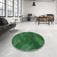 thumbnail image 3 of Ahgly Company Indoor Rectangle Patterned Deep Emerald Green Novelty Area Rugs, 2' x 5', 3 of 6
