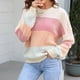 thumbnail image 5 of Gibobby Suéter casual mujer, Sueter para Mujer Casual Sweater Dama Ligero Cuello Redondo Invierno Blusa Manga Larga Multilooks Elegante o Casual(Beige,CH), 5 of 5