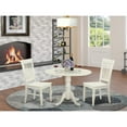 thumbnail image 3 of DLWE3-WHI-W 3 PC Dining room set for 2-Kitchen Table and 2 Kitchen Dining Chairs, 3 of 5