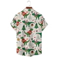 thumbnail image 5 of Funny Kids and Mens Christmas Casual Short Sleeve Shirt Hawaiian Shirt with Chest Pocket Multiple Color, 5 of 6