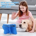 thumbnail image 4 of Butterfly Kids Case for Samsung Galaxy Tab S9 FE 5G 10.9"/ S9/ S8/ S7 11", Galaxy Tab A9+ Plus Case, Soft EVA Rotating Stand Lightweight Shockprof Kids Friendly Case Cover,Blue, 4 of 6
