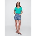 thumbnail image 2 of Camiseta con cuello en V Shirt GAP Green Mirage XS, 2 of 4