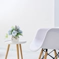 thumbnail image 4 of Laklulu Simulation hydrangea bouquet small ceramic vase, decorative dining table home party office, 4 of 5