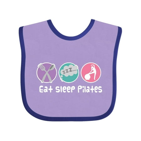

Inktastic Eat Sleep Pilates Gift Baby Girl Bib