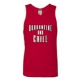 thumbnail image 1 of Adult Quarantine And Chill Sleeveless Tank Top Cotton T-Shirt, 1 of 1