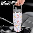 thumbnail image 6 of Easter Gifts for Women 30 oz Easter Rabbit Tumbler with Handle Vacuum Reusable Insulated Tumblers with Flip Straw and Top Handle Stainless Steel 30 oz Coffee Mug Rabbit Cup Cold for 24 Hours, 6 of 6