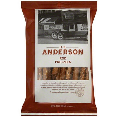 H K Anderson Pretzels Rods, 10 oz (Pack of 16)