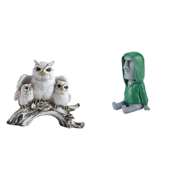 Figuras de búho,Figuras de búho,animales artificiales,artesanías,decoración del hogar,Figura en miniatura de búho moderna para dormitorio,Estatua de la Isla de Pascua,Estatua de la Isla de