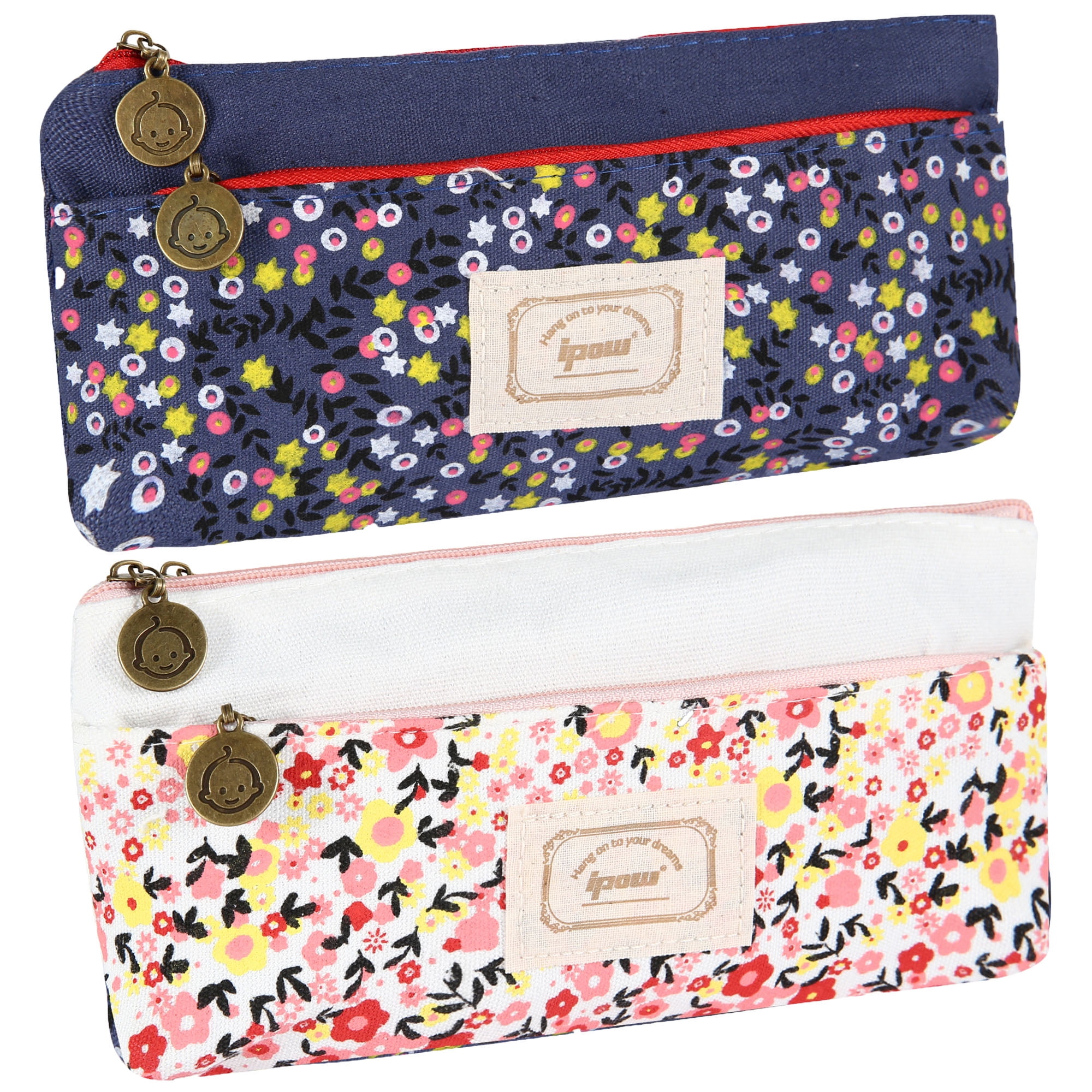 Pen Bags School Supplies Pencil Box Stationery Bag Pastoral Floral Pencil  Case Canvas Lovely – the best products in the Joom Geek online store