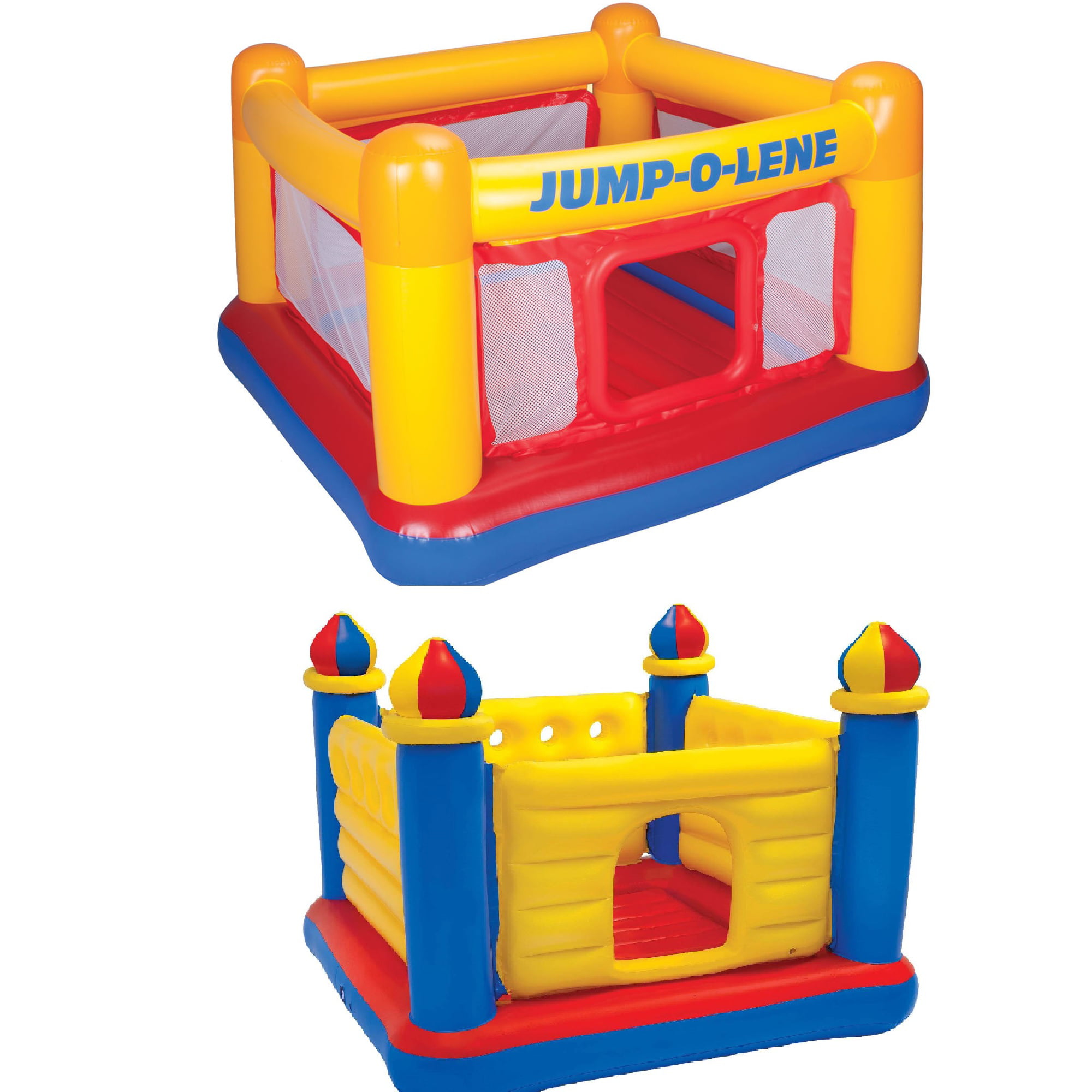 Jump-O-Lene Kids Children Blow Up Inflatable Bouncy Jump House Air Play Castle 