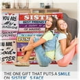 thumbnail image 3 of XZYG Sister Birthday Gifts from Sister to My Sister Blanket Gifts for Thanksgiving/Christmas/Galentine's for Best Friend Women Bestie Big Little Sister in Laws(30*40inch), 3 of 7