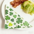 thumbnail image 6 of Fasiaou 20PCS St. Patrick’s Day Shamrock Napkins, Disposable Paper Napkins with Green Clover Design for Irish Parties, St. Paddy’s Day, Spring Events, and Festive Table Decorations,As Show, 6 of 6