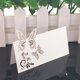 thumbnail image 4 of Tarjetas de encaje blancas con nombre, Decoración de mesa de boda, Mensaje de nombre, tarjeta de felicitación, decoración de fiesta de Navidad, 50 unidades, 4 of 4