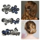 thumbnail image 2 of Pasadores para el cabello Unique Bargains 3 piezas azul negro con purpurina brillante, 2 of 7