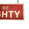 thumbnail image 2 of Funny Nice Naughty Metal Christmas Wall Sign Vintgae Rustic Xmas Holiday Home Decor, 2 of 5