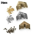 thumbnail image 4 of 25mm Antique Furniture Metal Crafts Jewelry Box Corner Foot Wooden Case Corner, 4 of 5