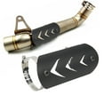 thumbnail image 3 of Motorcycle Exhaust Heat Shield Cover Universal Stainless Steel Protector, 3 of 7