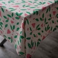 thumbnail image 4 of Rectangle Tablecloth, Christmas Polyester Table Cloth, Spillproof Heavy Weight Table Cover, Washable Table Cover with Dust-Proof Wrinkle Resistant, for Birthday Party 140*200cm, 4 of 5