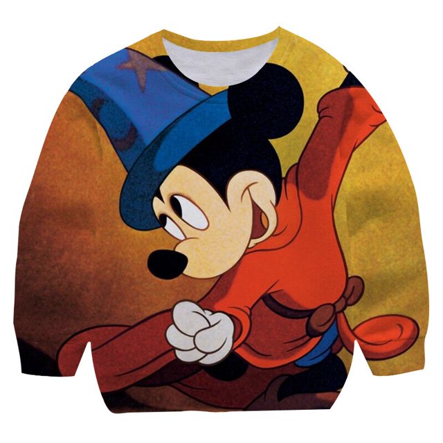 Bebé niños niñas Mickey Mouse sudaderas con capucha moda Minnie sudaderas niños niños manga larga dibujos animados niños Anime estampado 3D ropa 9T Gao Jinjia LED