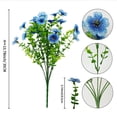 thumbnail image 3 of MMJ Artificial Flowers Bouquet Set of 2 Faux Outdoor UV Resistant for Patio Garden Porch Decor, 3 of 5