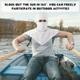 thumbnail image 4 of 2 Pieces Sun Protective Scarf Balaclava Dustproof Neck Wrap Cover Outdoor Breathable Quick Drying Full Face Mask for Men Women, 4 of 6