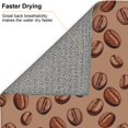 thumbnail image 4 of Dish Drying Mat, Brown Coffee Bean Print Highly Absorbent Drying Matt Kitchen Counter, Dish Mat Drying Pad Dishes Drainer Mats for Kitchen Counter or Sink, 16 x 18 inch, 4 of 6